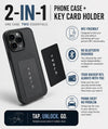 Tesla Key Card Phone Case for iPhone 14/15/16/17 – Built-In Keycard Holder, Compatible with Model 3/Y/S/X/Cybertruck
